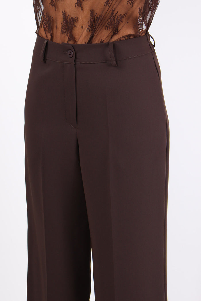 Pantalone Palazzo Fluido Moro-7