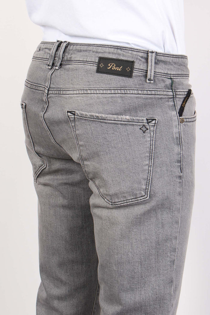 Denim Tapered Fit Denim Grigio-7