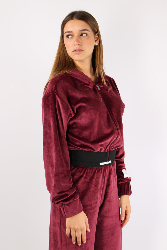 Felpa Corta Ciniglia Bordeaux-6