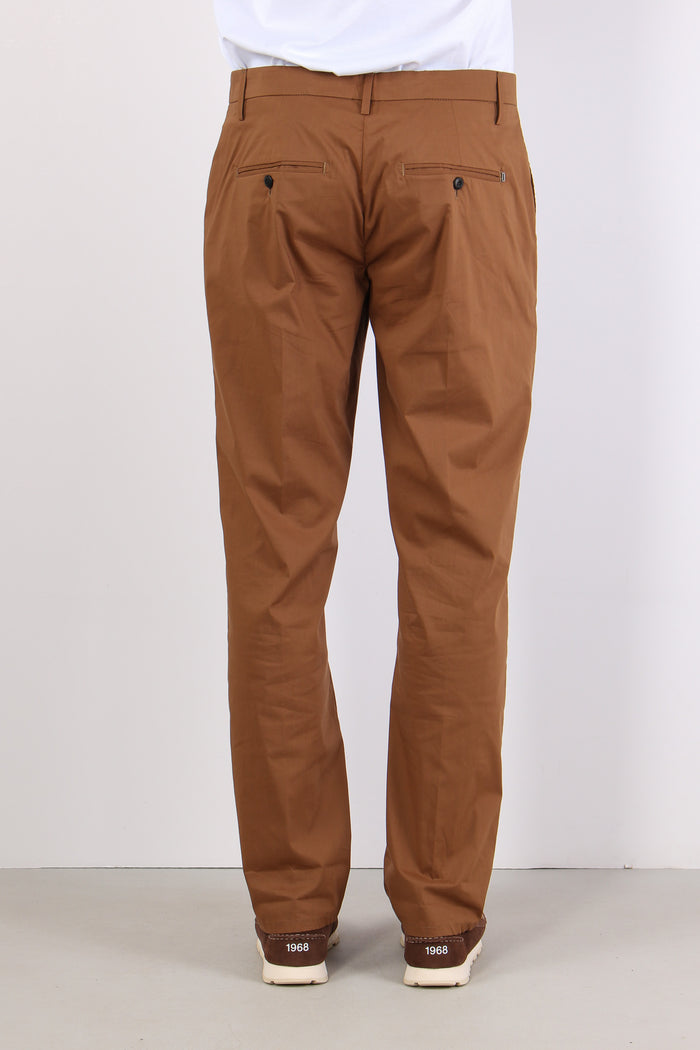 Gaubert Pantalone Popeline Corteccia-5