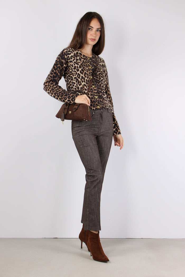 Maglia Coreana Animalier Fango-3