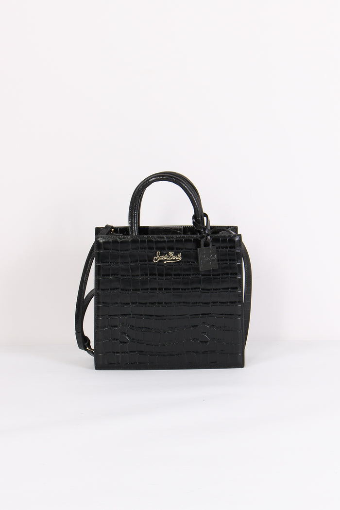 Shopping Stampa Croco Nero