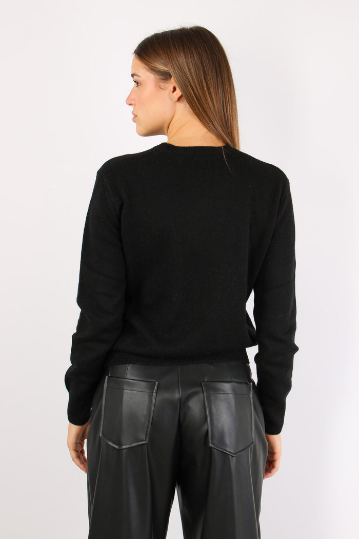 Girocollo Bollicine Paillettes Nero-5