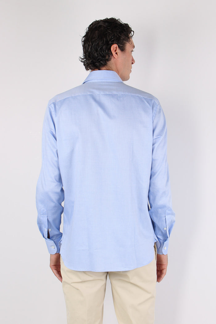 Camicia Oxford Celeste-4