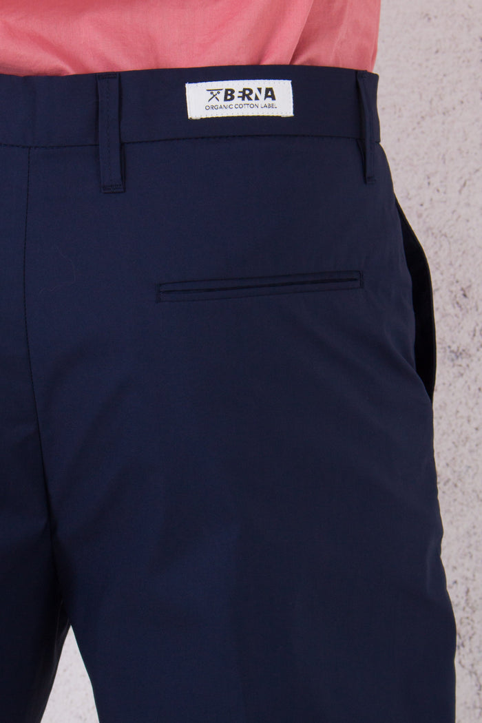 Pantalone Cropped Stretch Blu-7