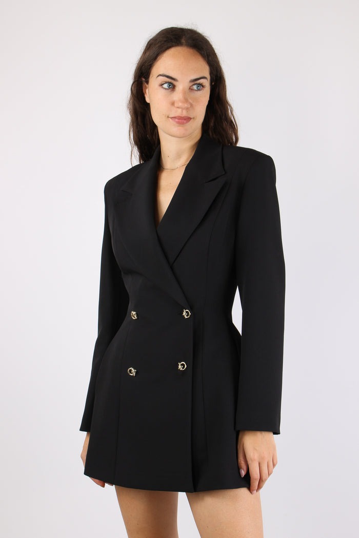 Giacca Doppiopetto Over Black-3