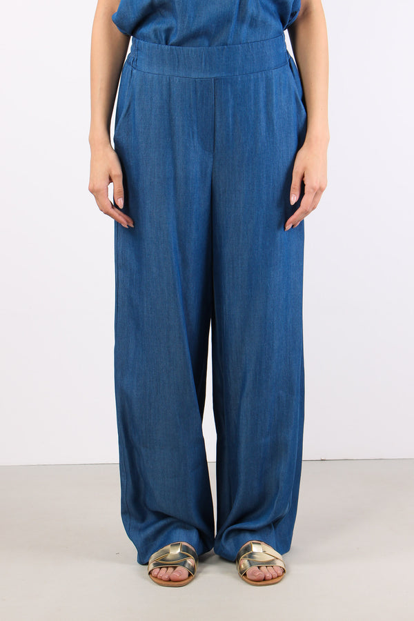 Pantalone Palazzo Chambry Denim-2