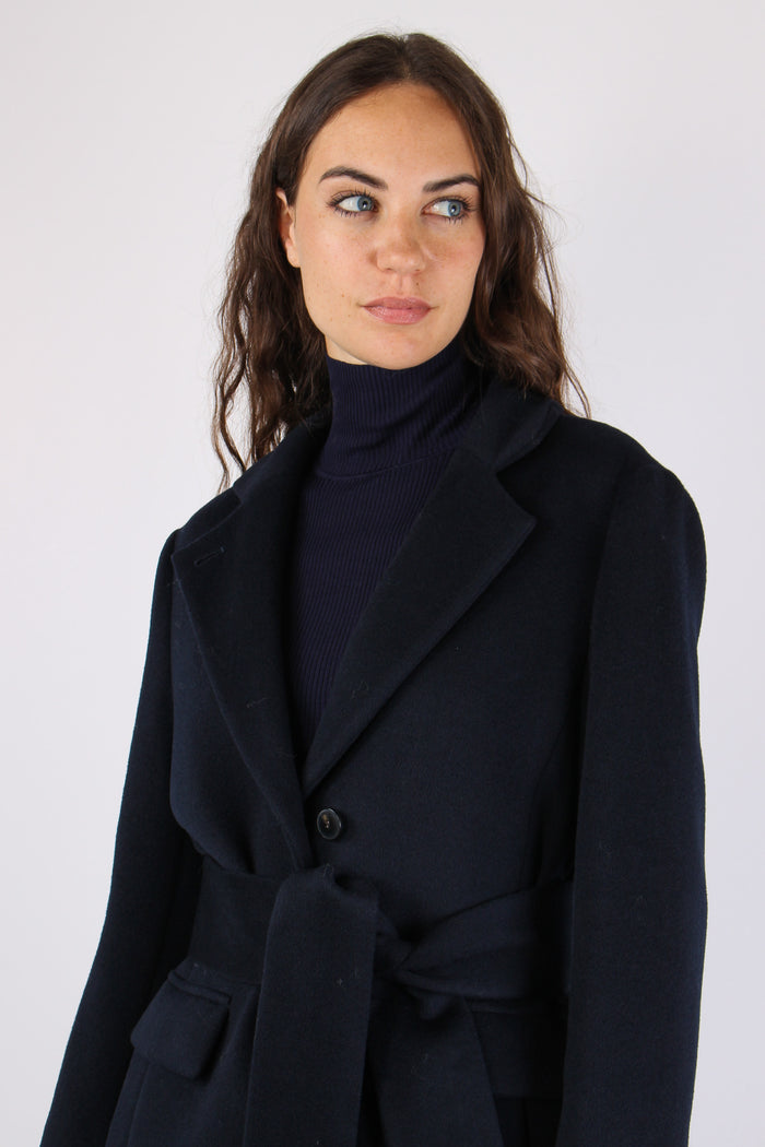 Mllovatta Cappotto Lungo Blu-7