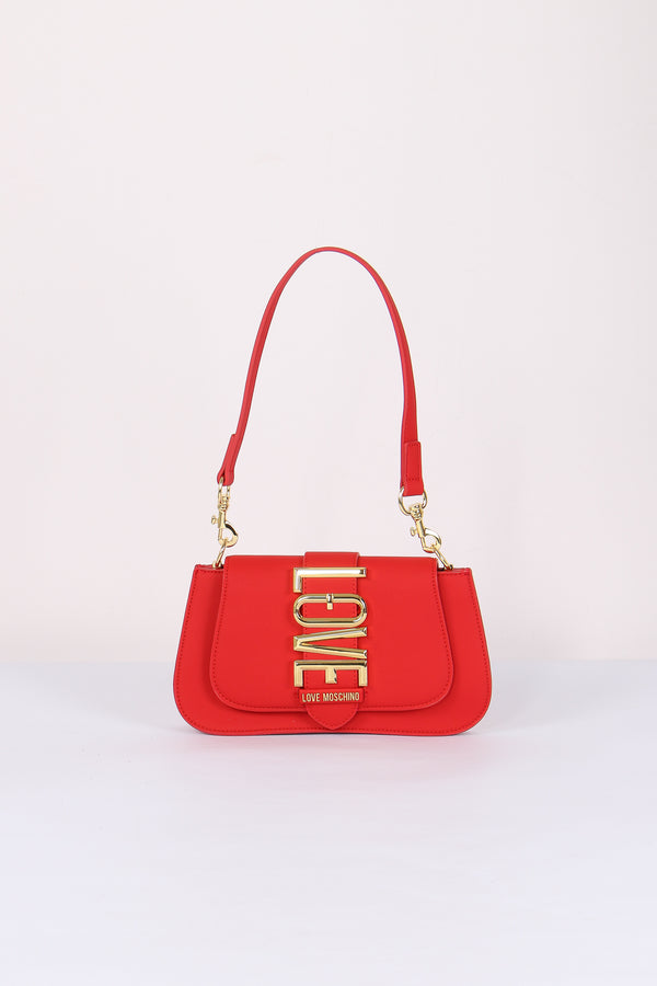 Pochette Fibbia Maxi Logo Rosso