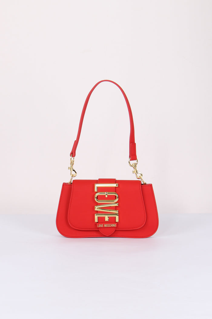 Pochette Fibbia Maxi Logo Rosso