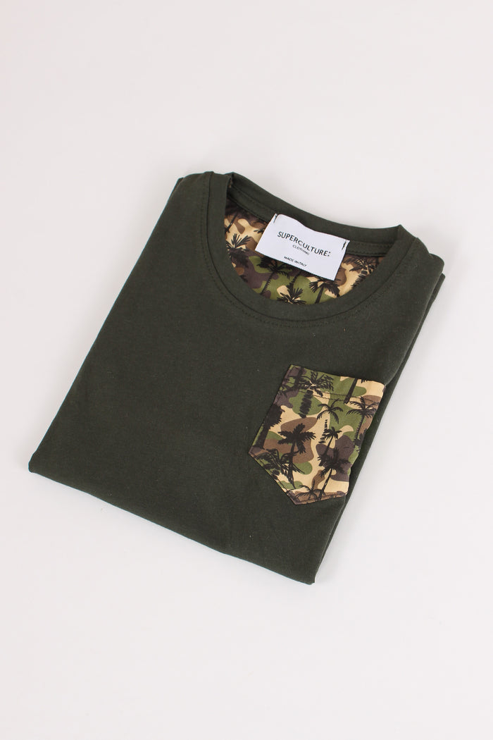 T-shirt Taschino Mimetico Militare-3