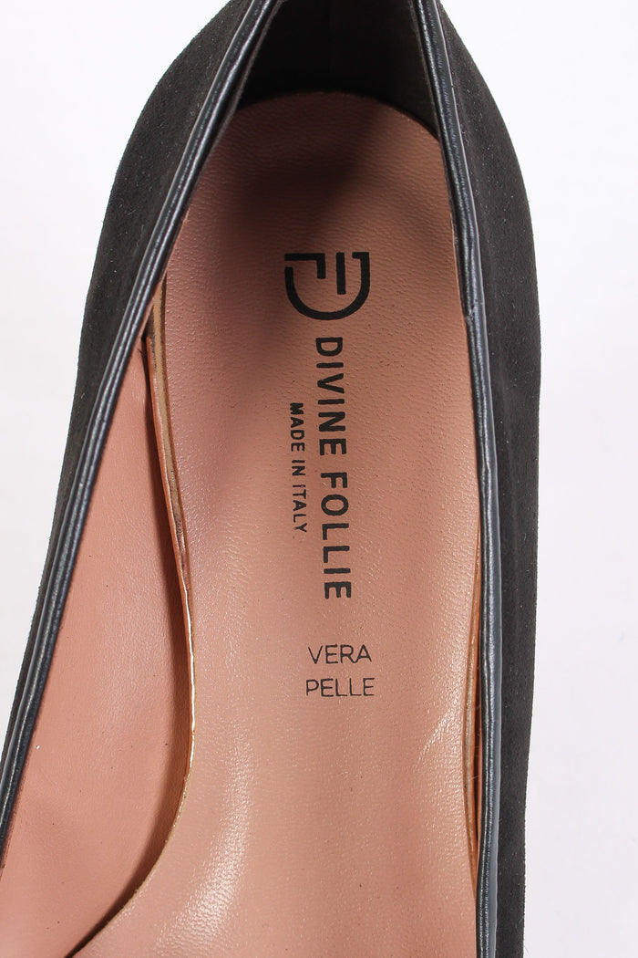 Decolette Camoscio Nero-8