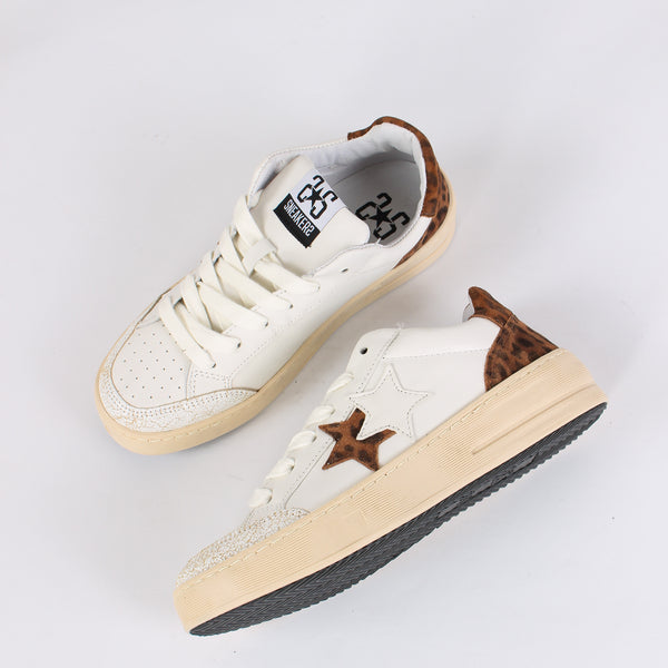 Sneakers New Star Animalier Bianco/leopard-2