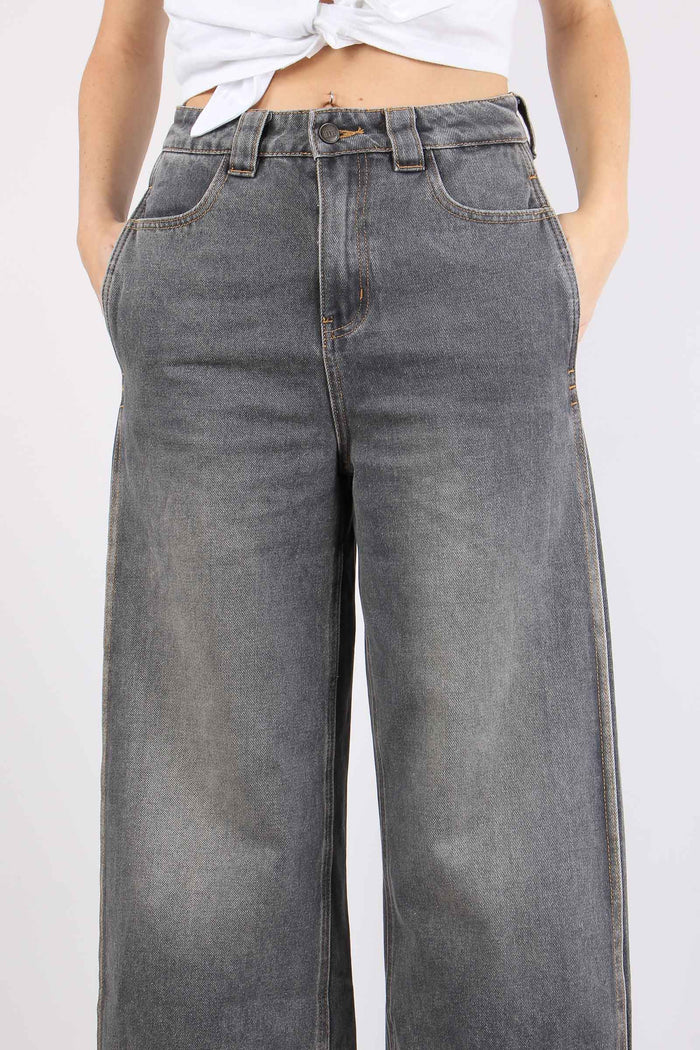Denim Ripresa Laterale Grigio-8