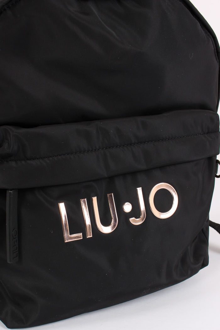 Zaino  Nylon Logo Nero-7