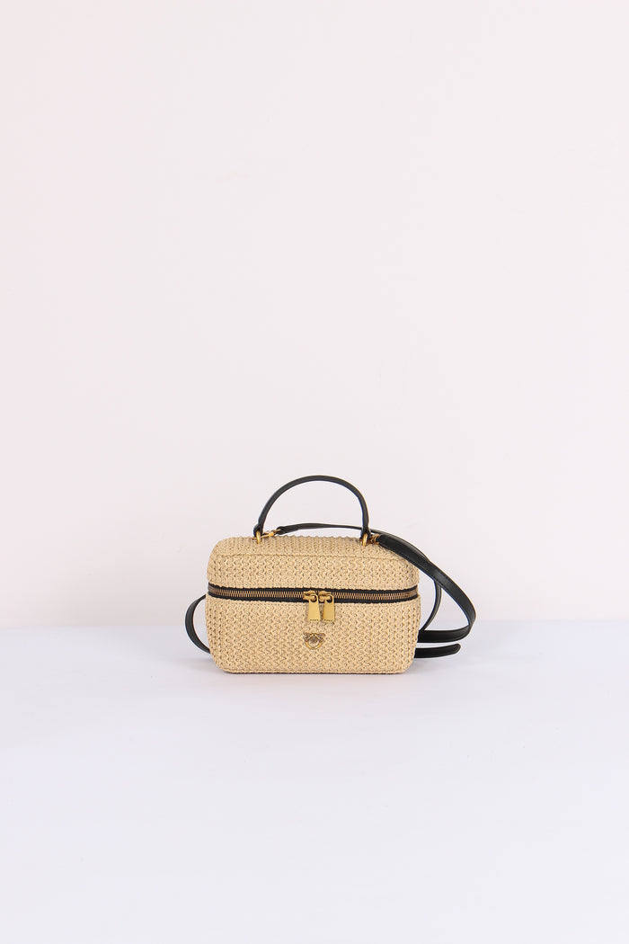 Vanity Soft Mini Rafia Rafia/nero
