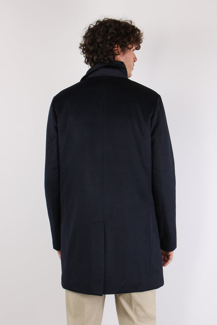 Cappotto Pettorina Staccabile Blu-5