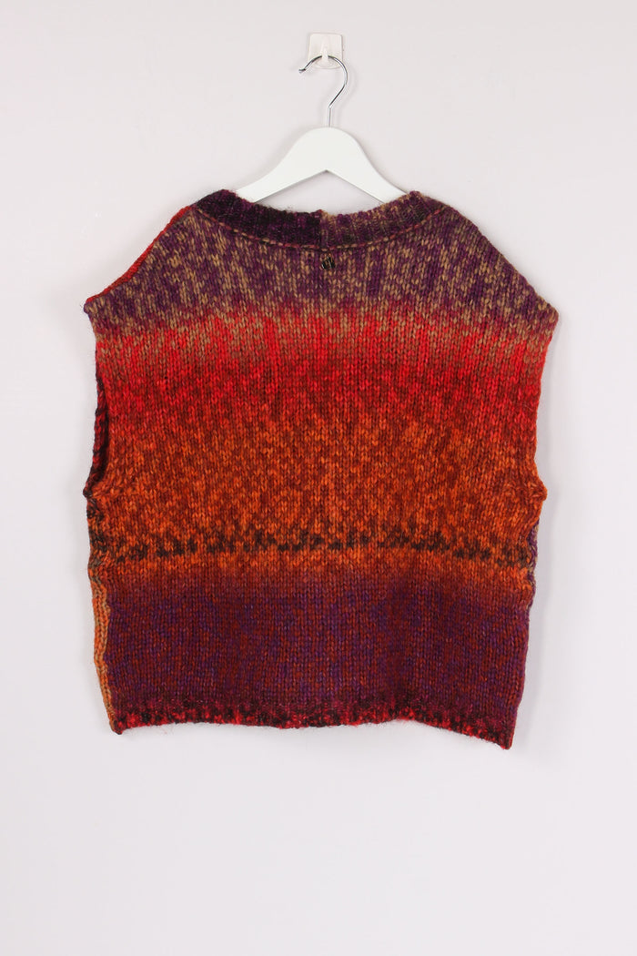 Gilet Over Bottoni Multicolor-2