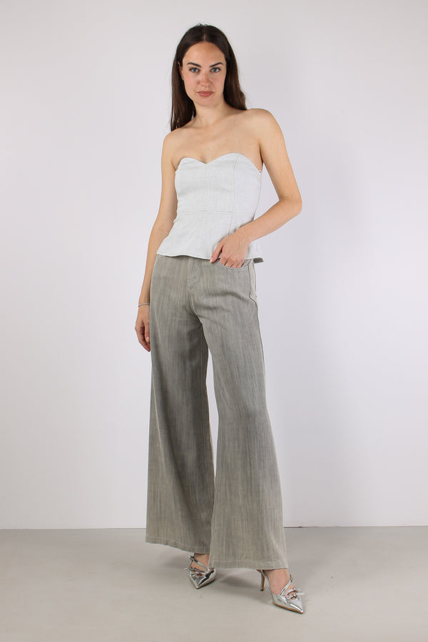 Denim Palazzo Grey
