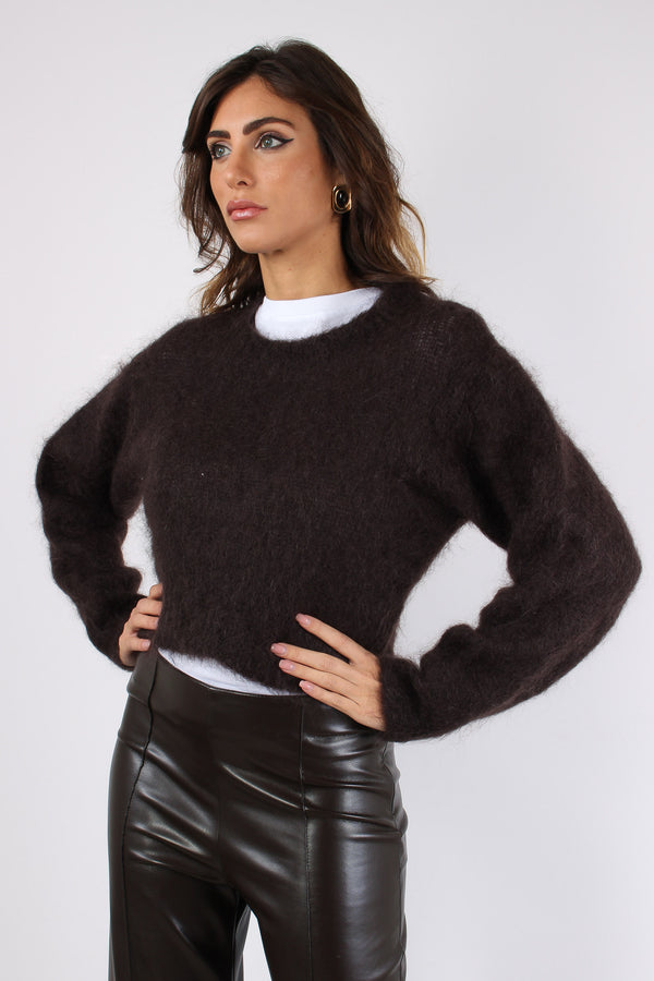 Maglia Misto Mohair Moro