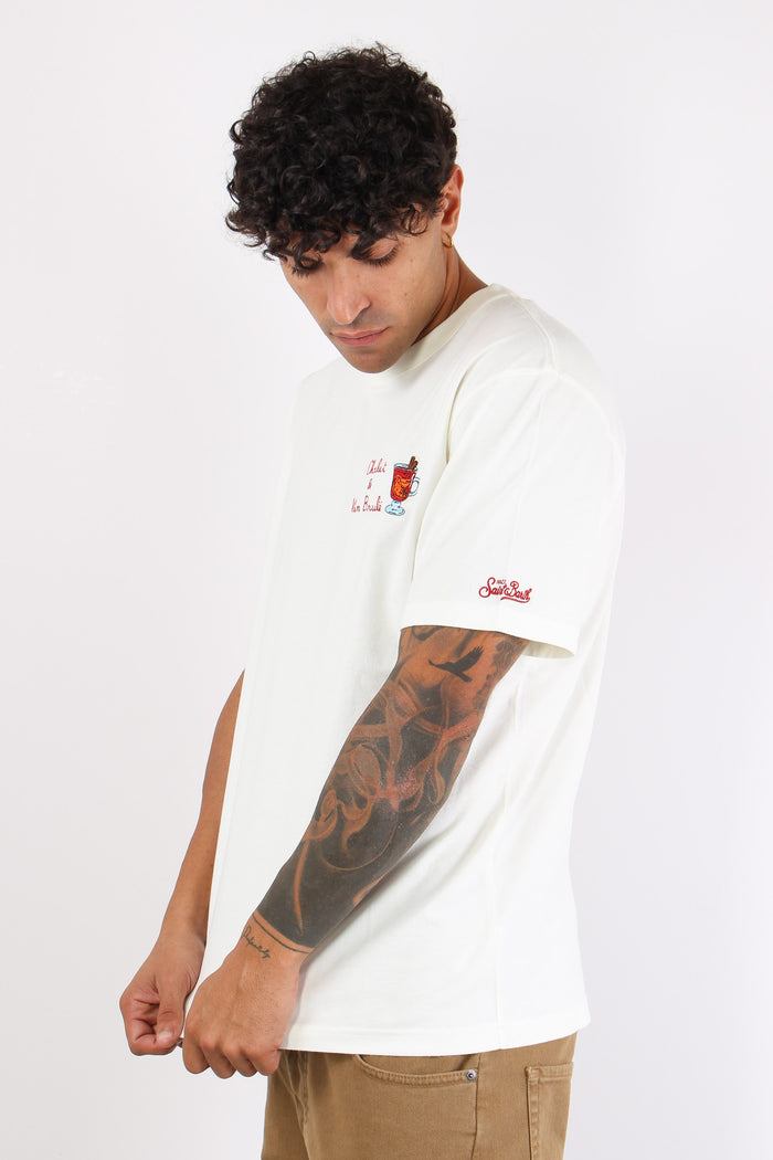 T-shirt Chalet E Vin Brule Bianco-5