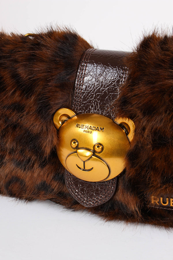 Tracolla Ecopelliccia Orsetto Fur Leopard-2