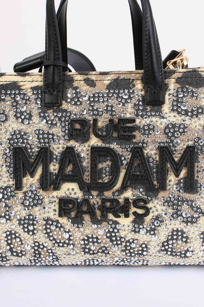 Shopping Mini Strass Leopard-5