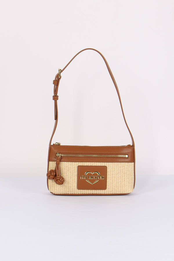 Pochette Mini Paglia Cuoio