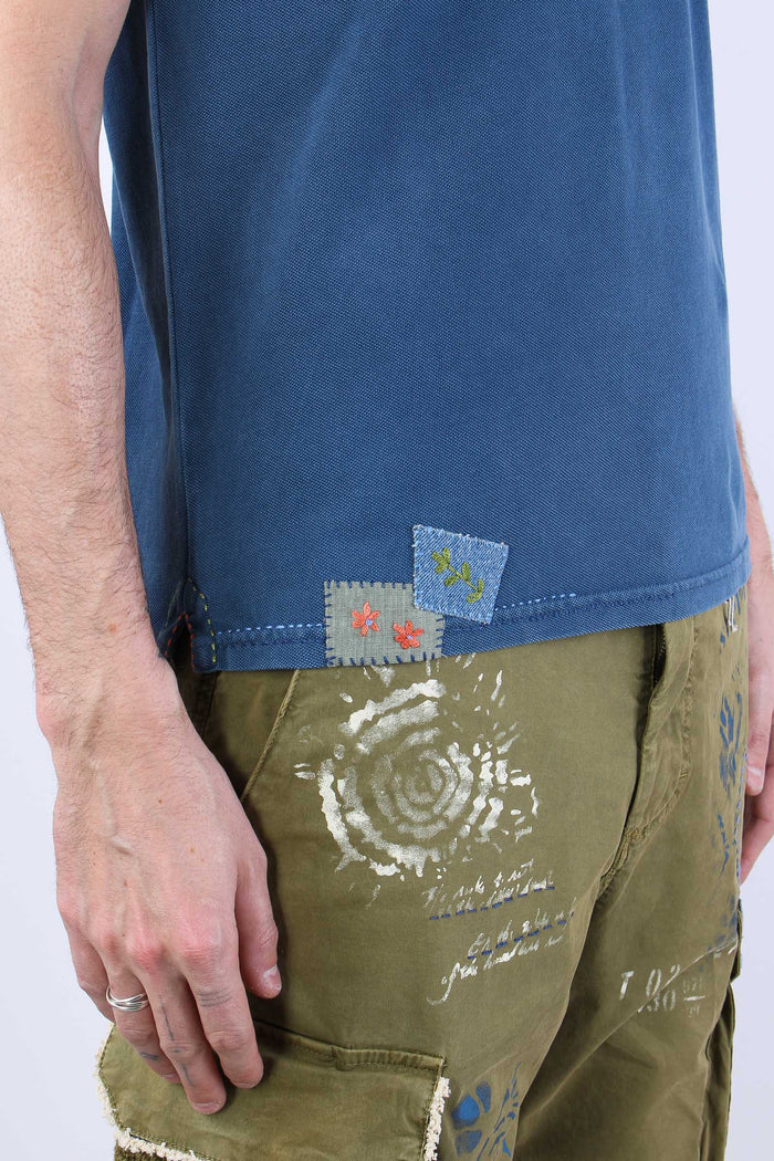 Polo Piquet Patch Inchiostro-8