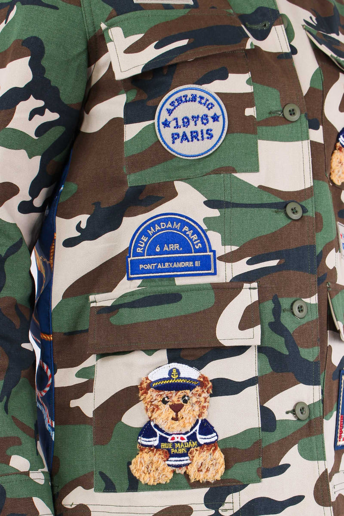 Giacca Over Fantasia Patch Camouflage-10