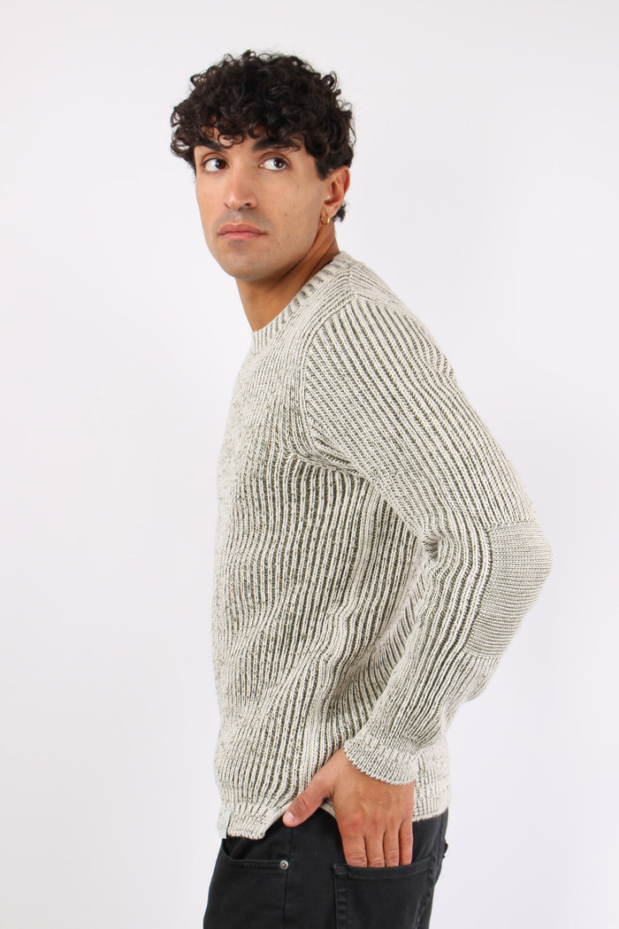 Girocollo Costa Inglese Bicolo Beige/militare-4