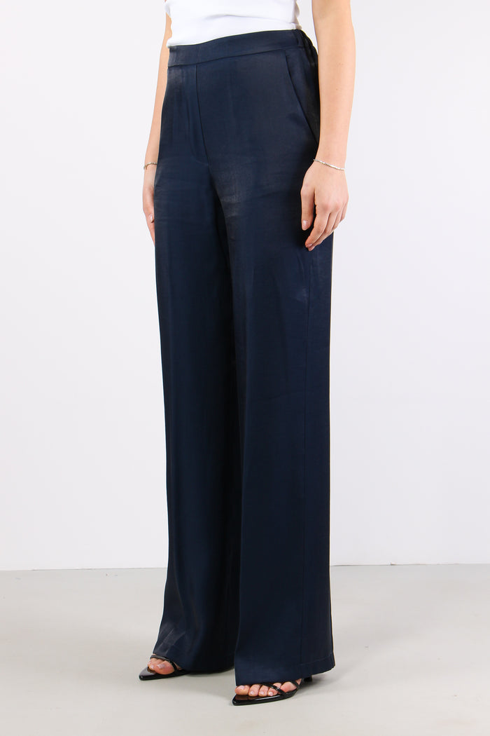 Pantalone Tessuto Cangiante Blu-3