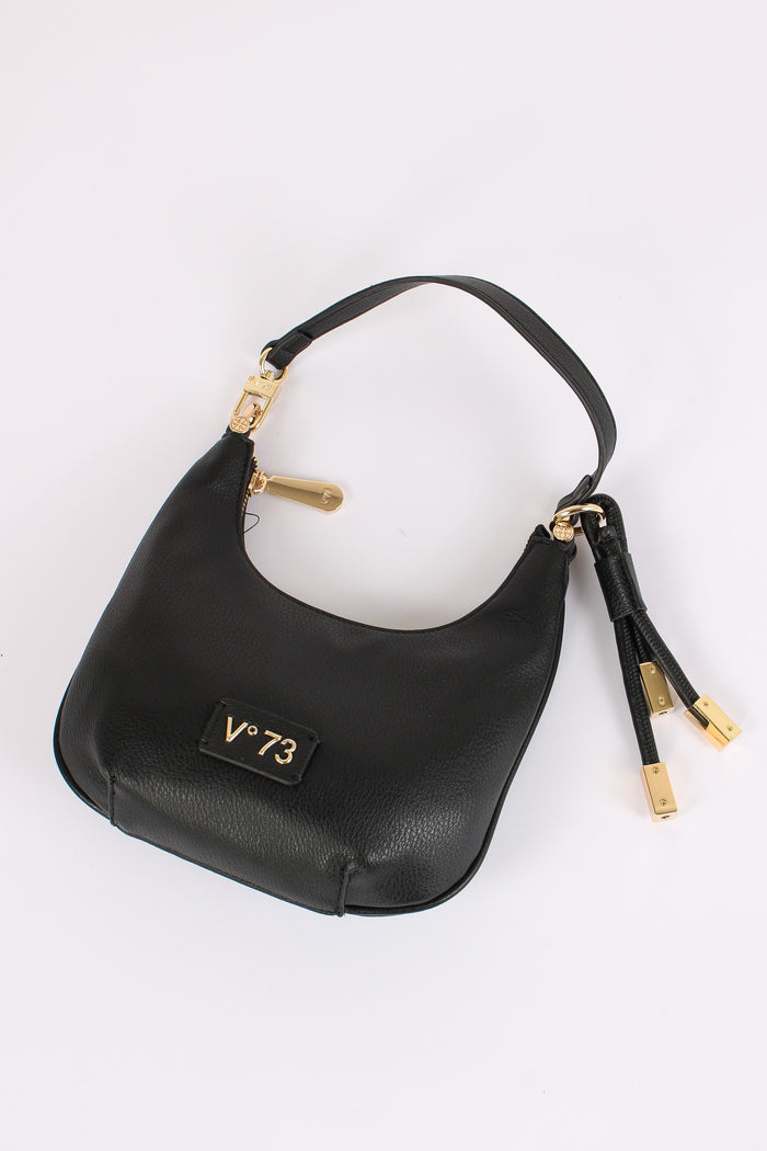 Amber Mezzaluna Small Ciondolo Oro Nero-4