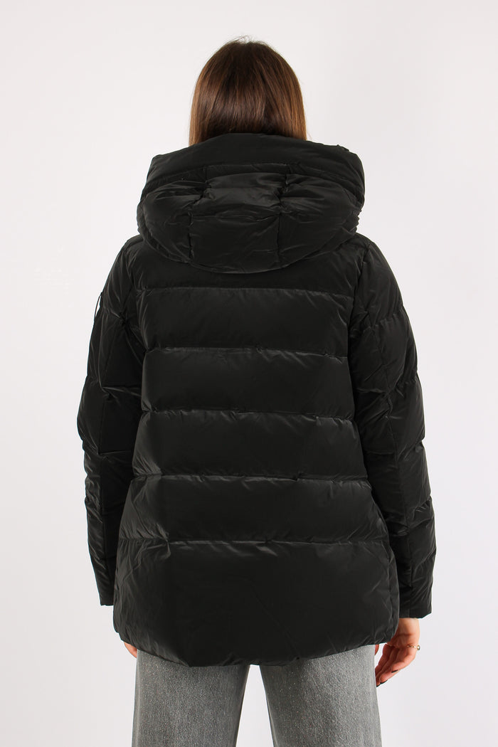 Piumino Tessuto Gommato Nero-4