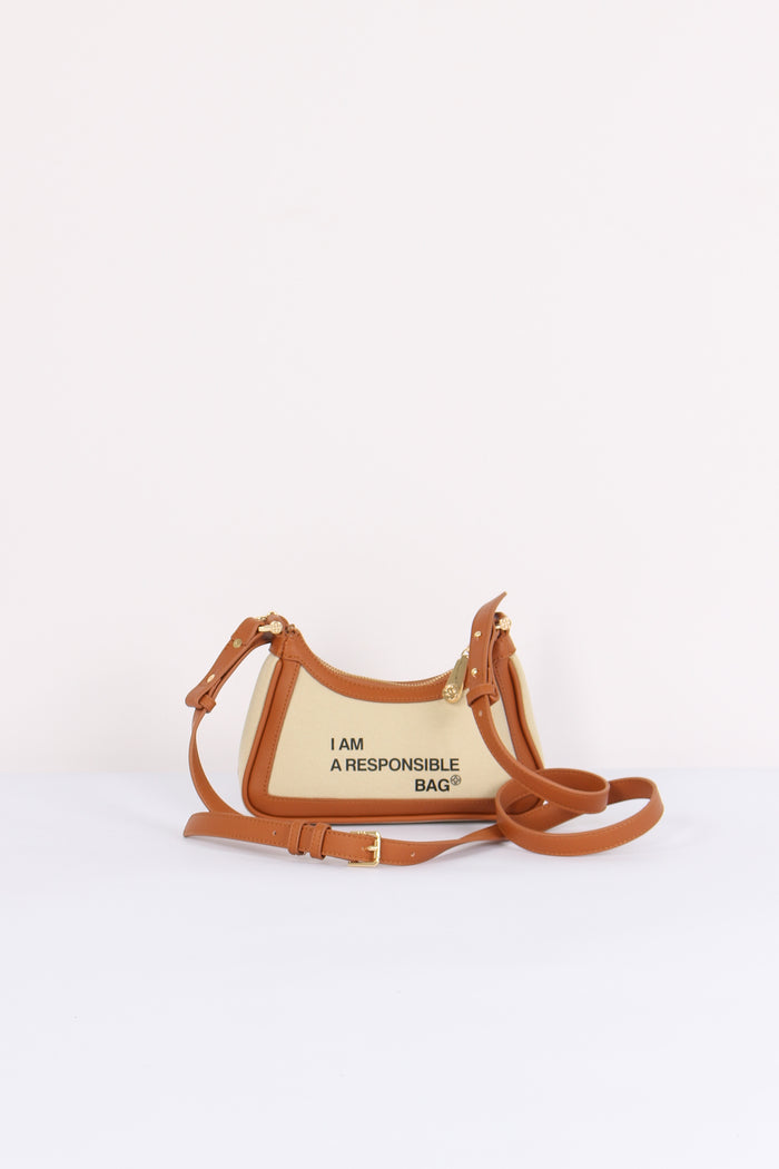 Responsible 73 Baguette Canvas Off White/cuoio-3