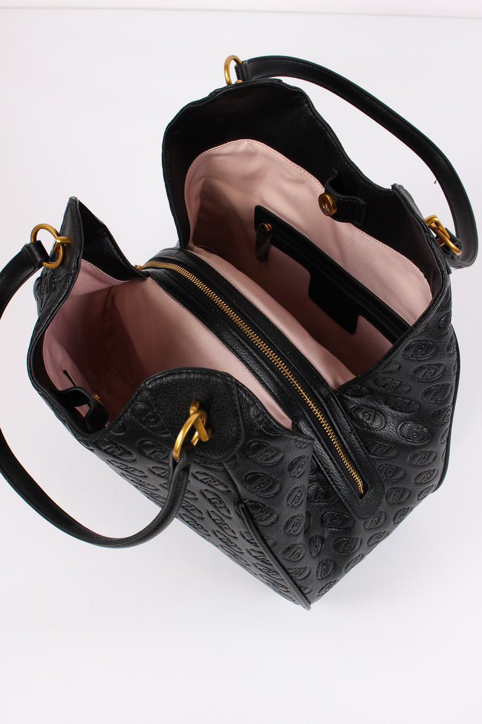 Borsa Hobo 3 Scomparti Nero-4