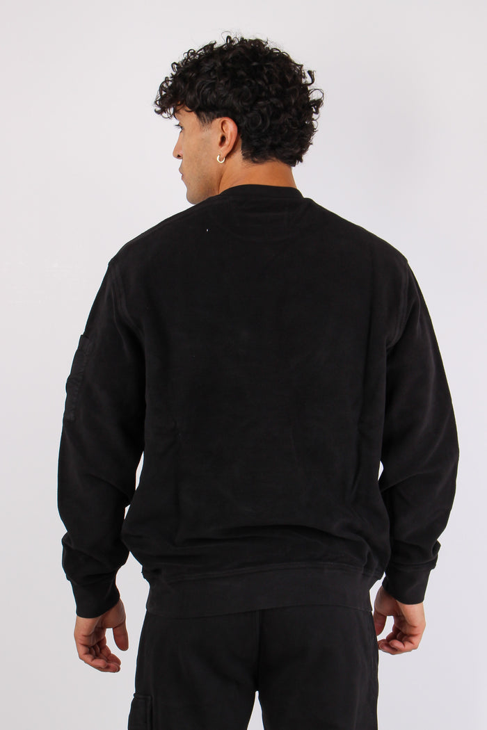 Felpa Girocollo Black-4