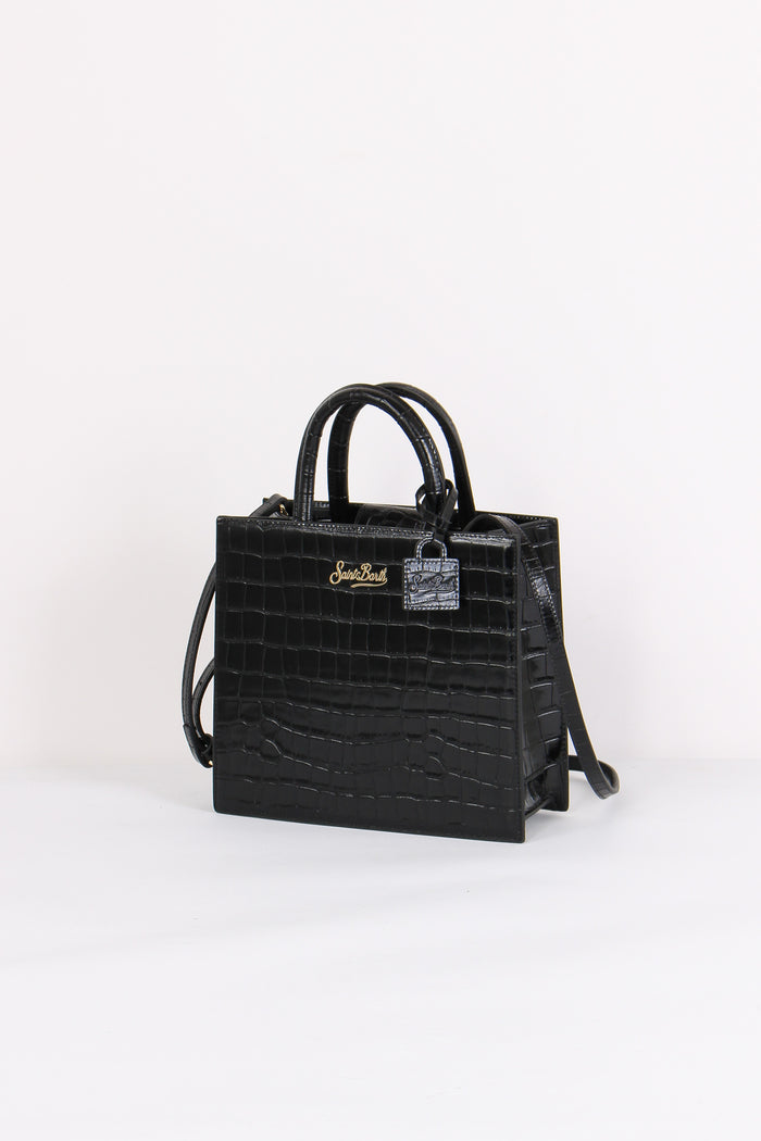 Shopping Stampa Croco Nero-2