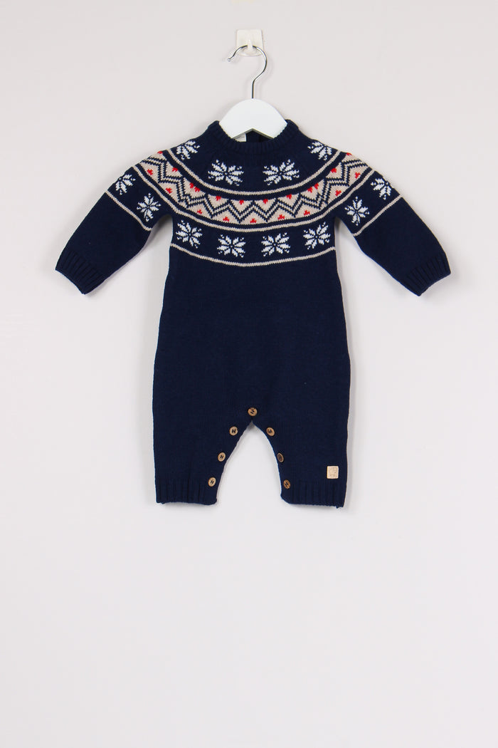 Tuta Fantasia Norvegese Blu/latte/beige