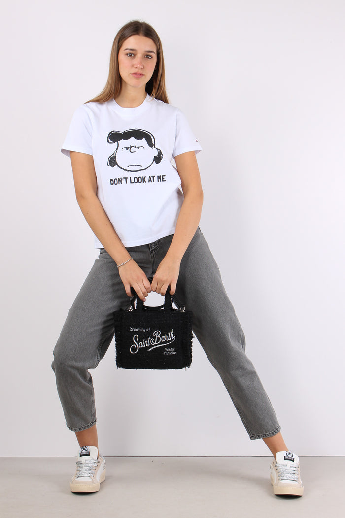 T-shirt Stampa Grande Bianco-5