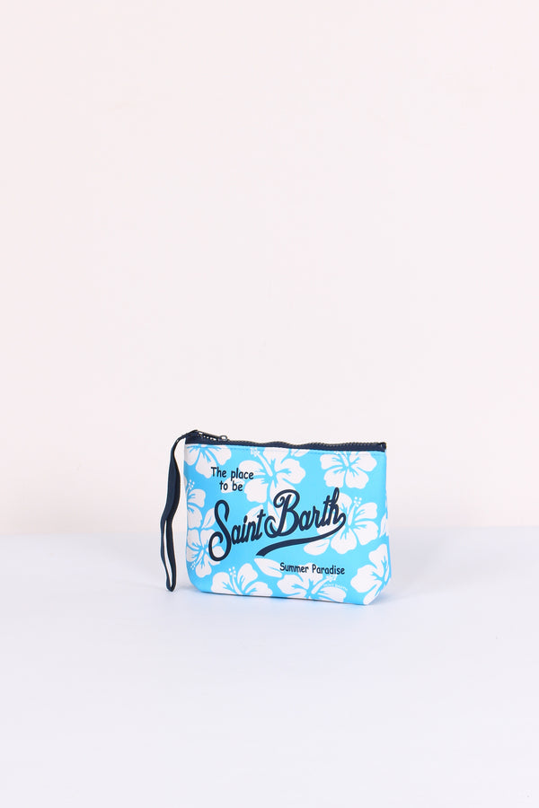 Aline Pochette Fiori Azzurro-2