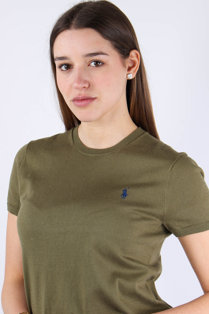 Pullover Manica Corta Willow Green-7