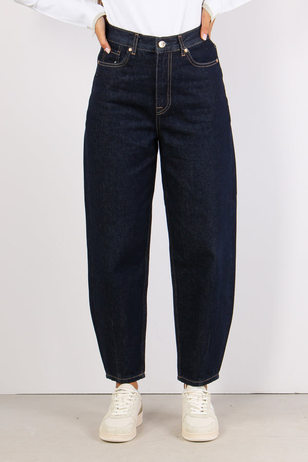 Pantalone New Barrel Denim Scuro-2