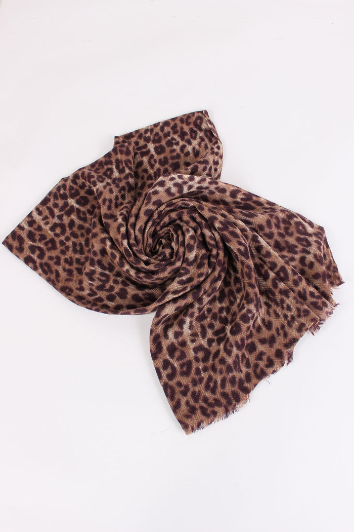 Sciarpa Animalier Cammello-3