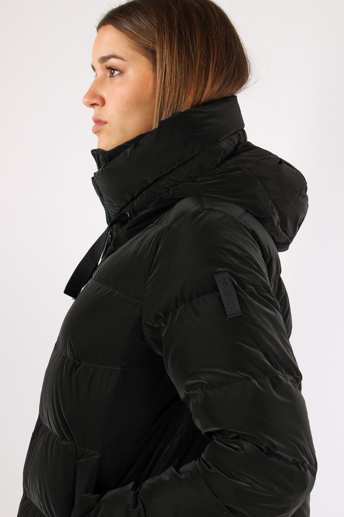 Piumino Tessuto Gommato Nero-8