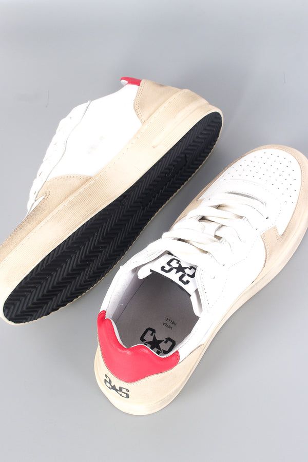 Sneaker Padel Star Bianco/beige/rosso-2