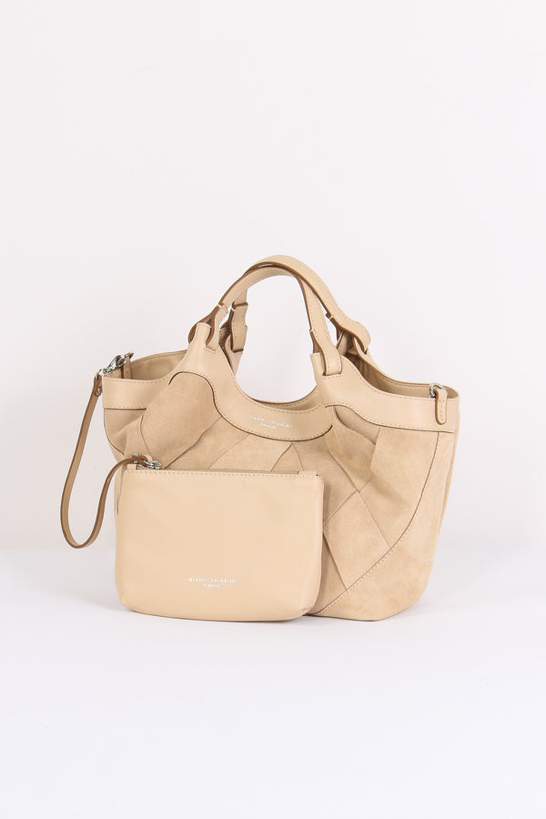 Dua Shopping Camoscio Intreccio Nude-2