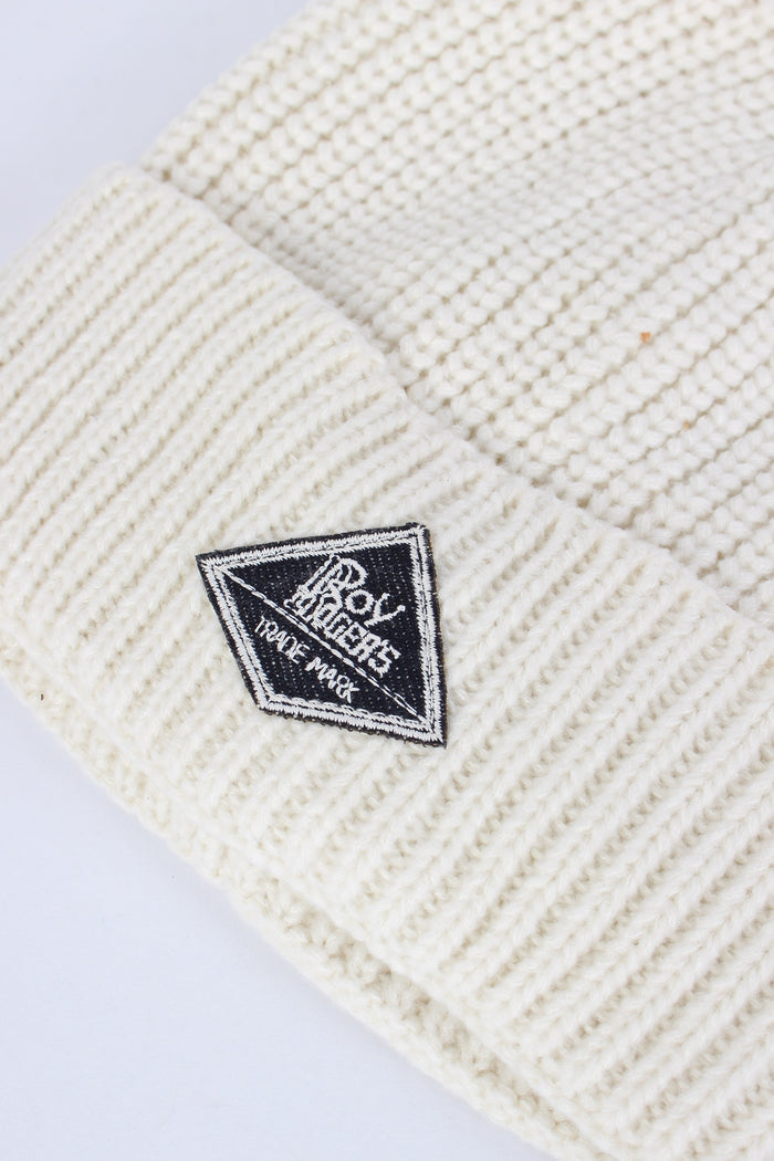 Cuffia Logo Basica Off White-5