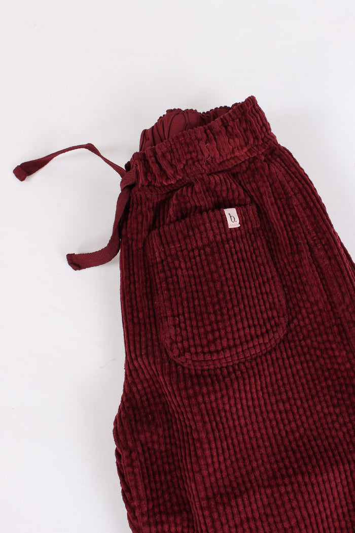 Pantalone Velluto Burgundy-3