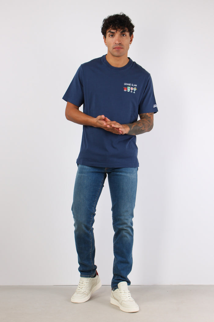 T-shirt Grand Slam Blu-2